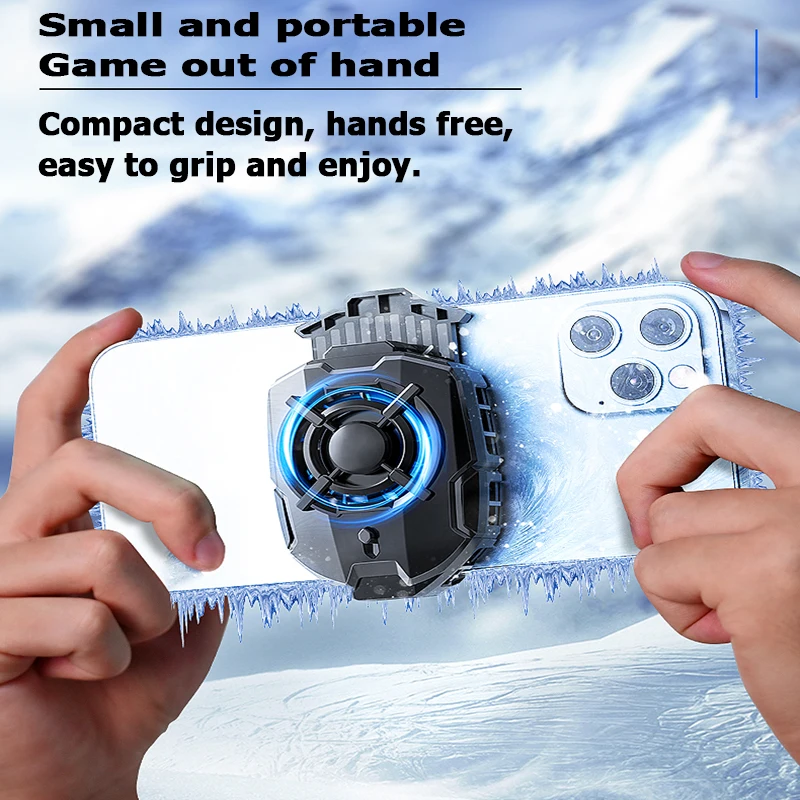 DLA7 Phone Semiconductor Backclip Cooler Cooling Fan For IPhone Android Semiconductor Cooling Two gear adjustment For Phone IPad