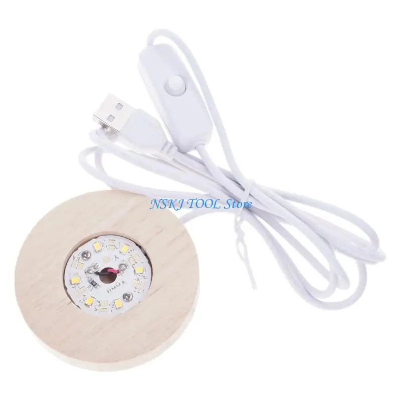 L8RC Craft Glass Round Luminous Base Natural Processing 2 Colors to Choose
