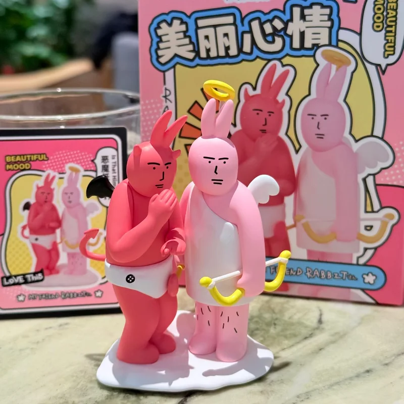 

New In Stock Pink Rabbit Beautiful Mood Series Blind Box Cute Action Anime Figures Dolls Kawaii Toys Caixa Caja Birthday Present