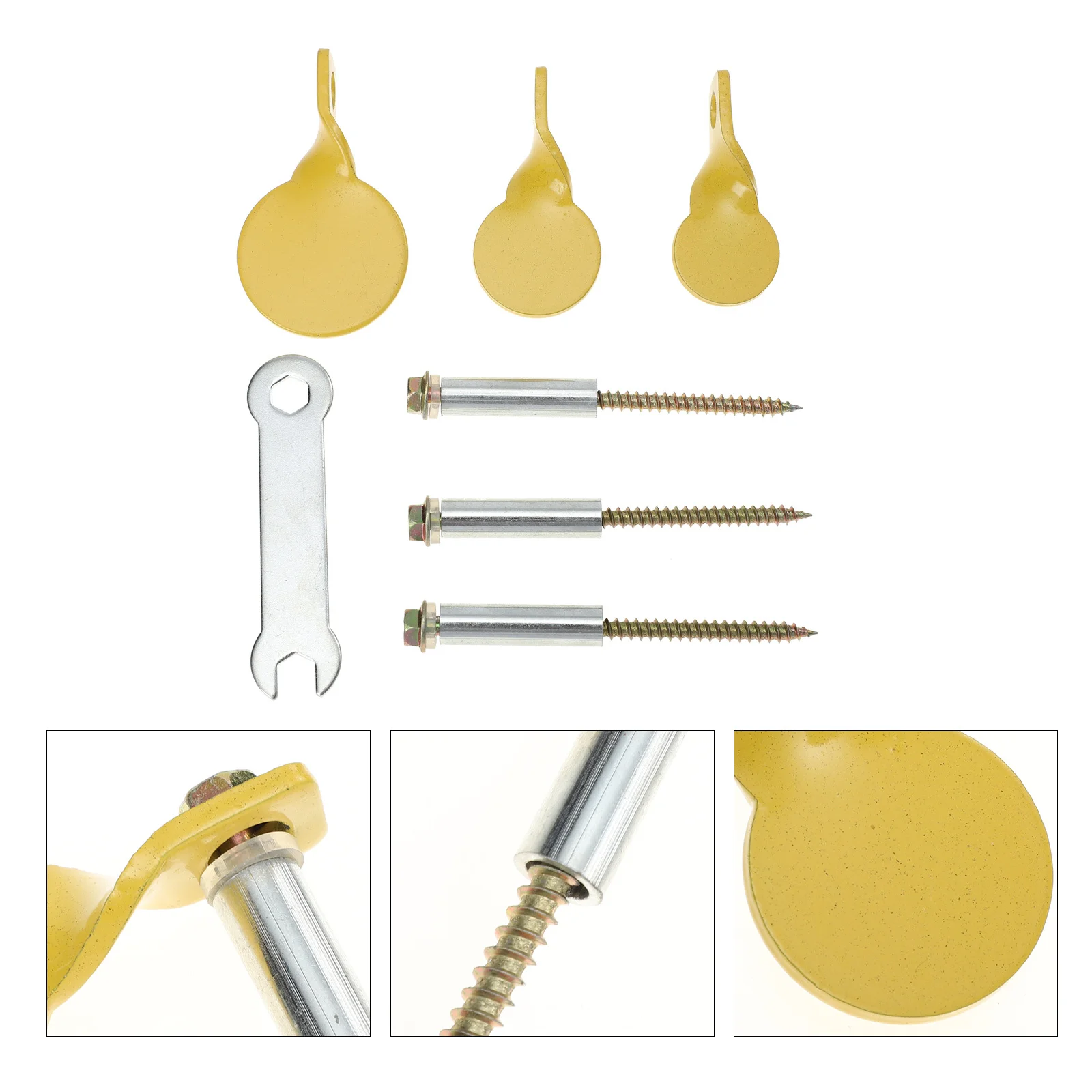 مجموعة واحدة من أدوات الهدف الصغيرة المصنوعة من الفولاذ المقاوم للصدأ لعبة التدريب على الرماية أهداف معلقة صغيرة #3