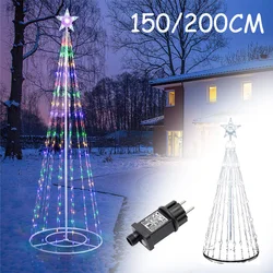 Christmas LED Light String Show Outdoor Christmas Tree Light Show Christmas Decorative Lights Outdoor Garden Decoration