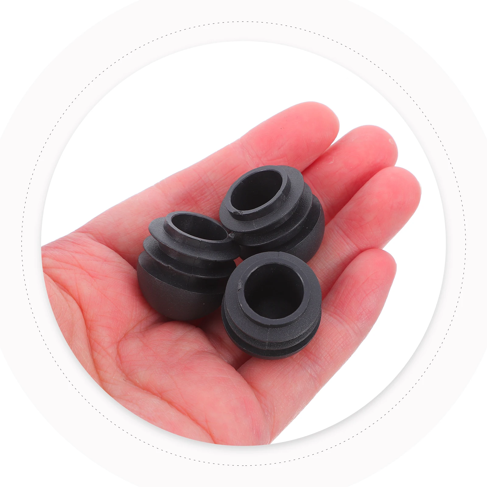 

25pcs Pipe Plug Spherical End Cap Plastic Round Seal Water Stopper for 22mm Pipes Durable Hole Cover Industrial Home