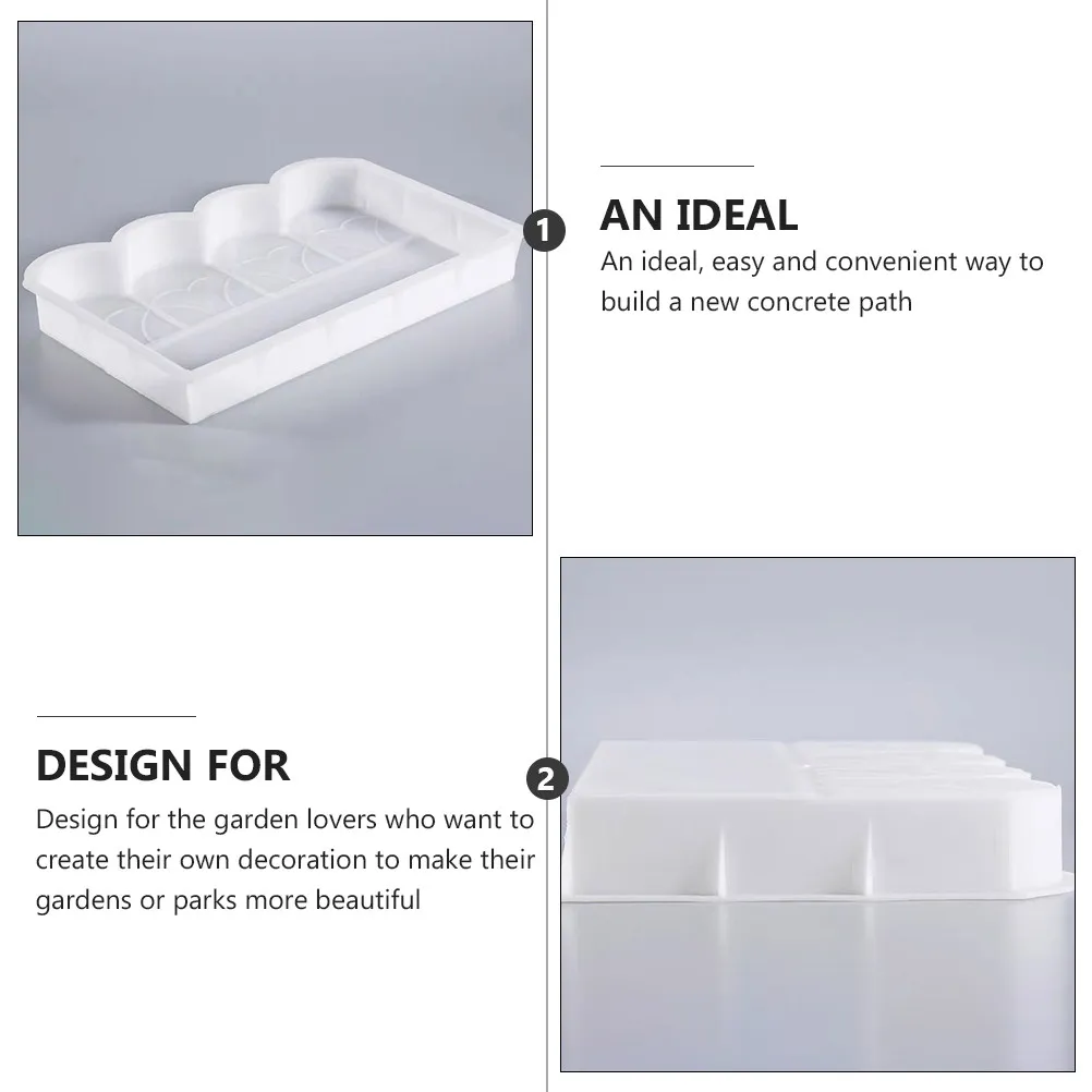 

Plastic Fence for Garden Lawn Decor Concrete Brick Molds Pathway Paving Stone DIY Outdoor Fence Plastic Mold Hardware