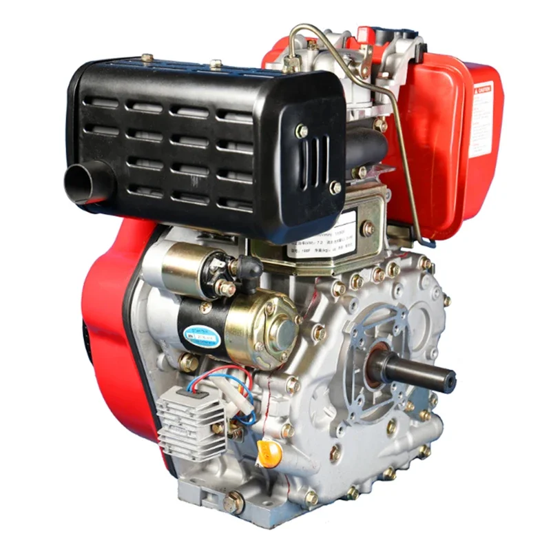 Mesin Diesel ENGINE-D188FE 10HP Q Shaft 25.4MM berpendingin udara untuk mesin industri