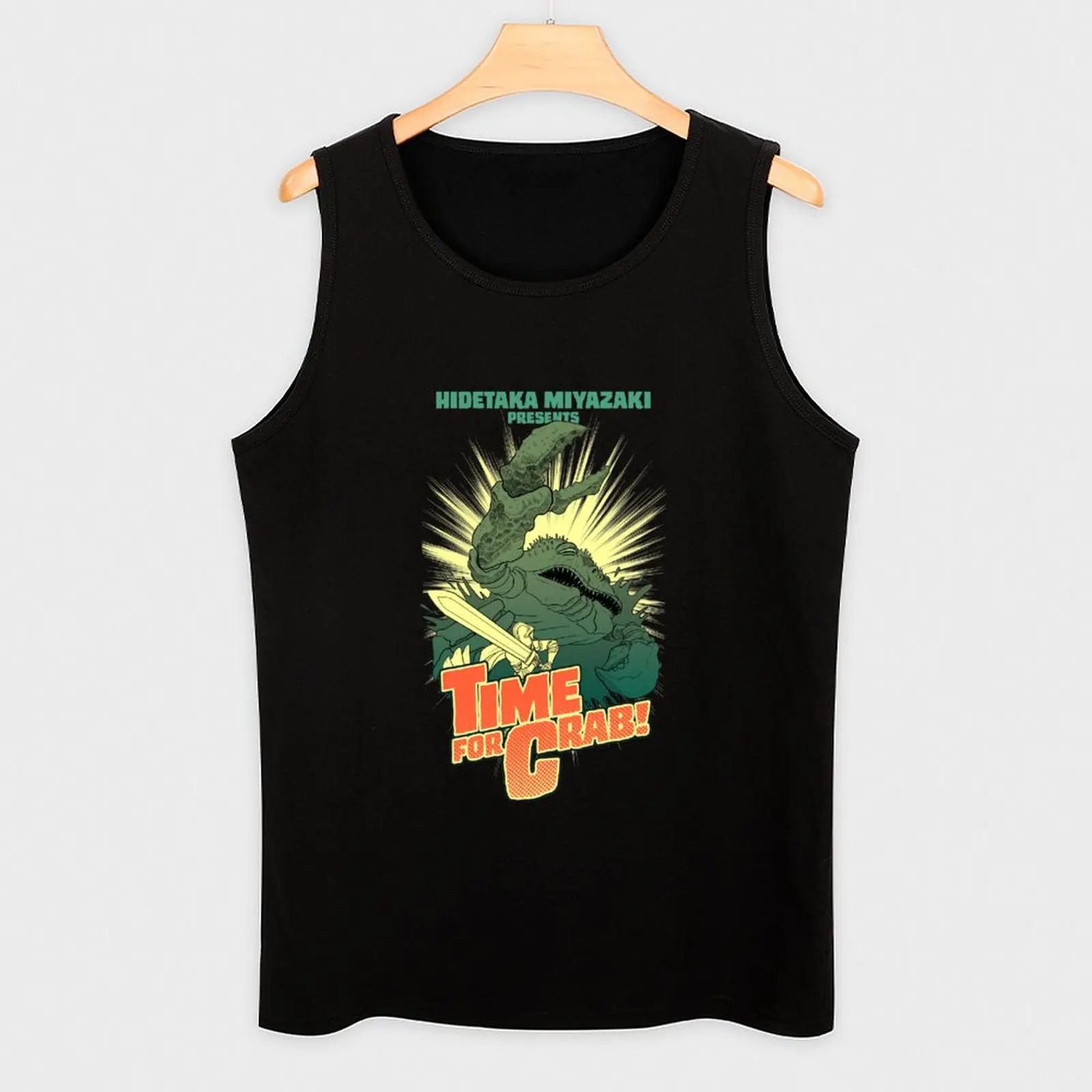Time for Crab Tank Top bodybuilding t shirt Fitness men clothing