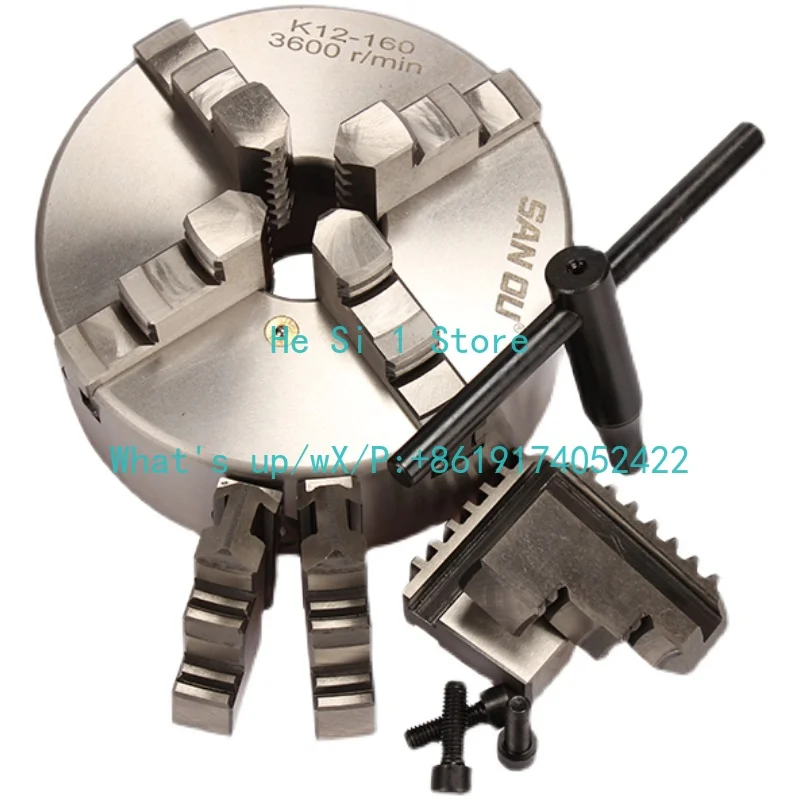 100MM machine tool lathe accessories four-jaw linkage chuck