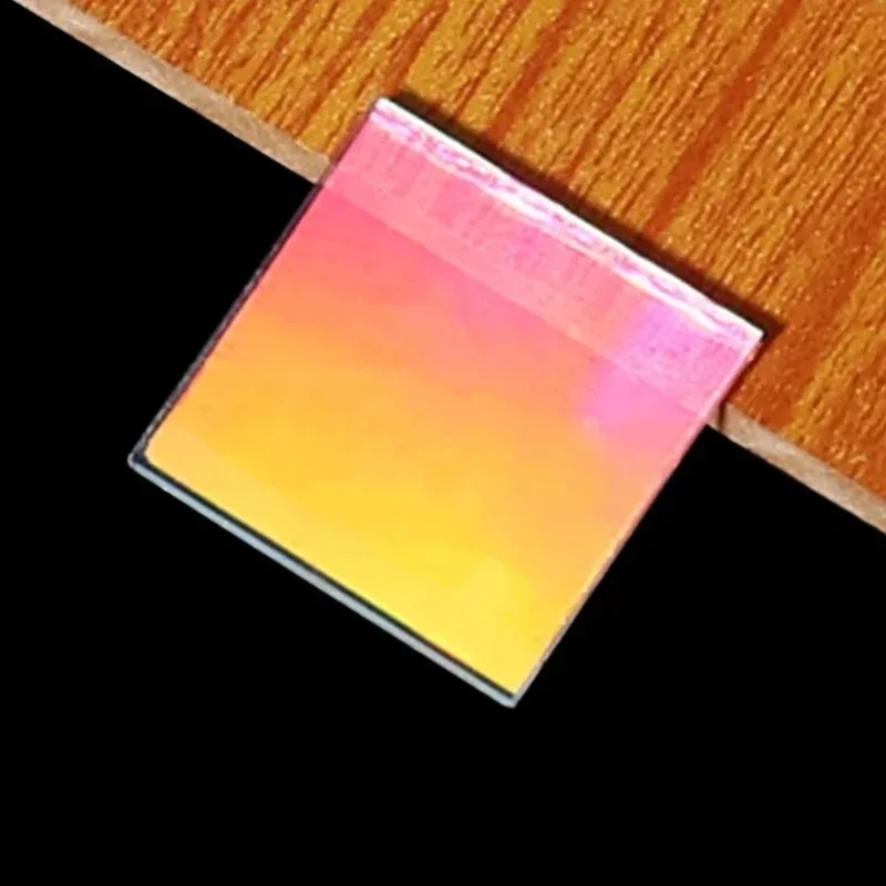 High Precision Transmission Diffraction 20x20mm Spectroscopic Holographic Slit Original Cut Glass Grating Plate 500 Lines /mm