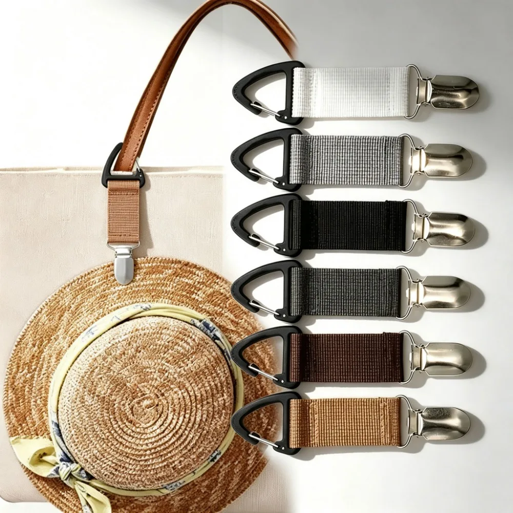 Multi‑Purpose Hat Clip Portable Outdoor Straw Hat Holder Bag Glove Organizer Clip for Camping Hiking Travel Accessory