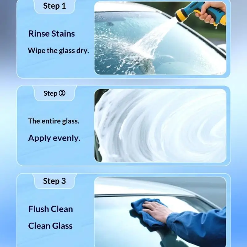 2025 New High Performances Car Windshield Oil Film Remover Brush for Enhanced Driving Visibility