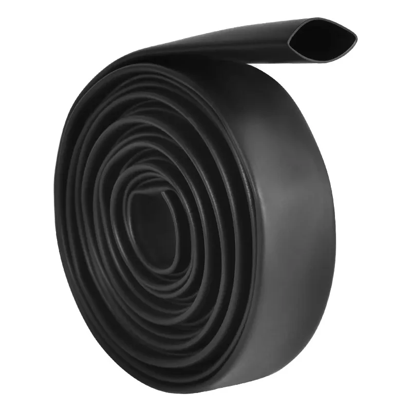 Black 12/15/20M Heat Shrink Tube with Glue Diameter 1.6~50mm Dual Wall Polyolefin Insulated Adhesive Lined Shrink Wrap Sleeve