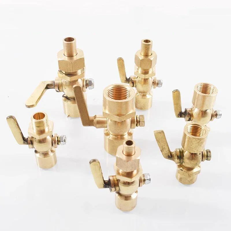 

1/4" 3/8" 1/2" BSP M14 M16 M20 Metric Male Female Thread Brass Plug Valve