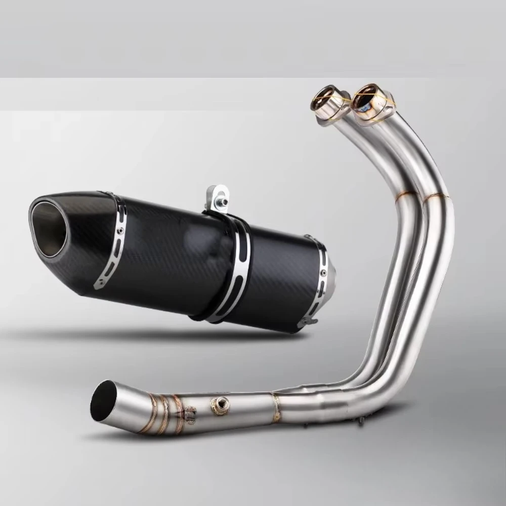 Silenciador de escape para motocicleta MT07, sistemas completos de escape, tubo de escape para YAMAHA MT07 FZ07 años 2014-2024 R7