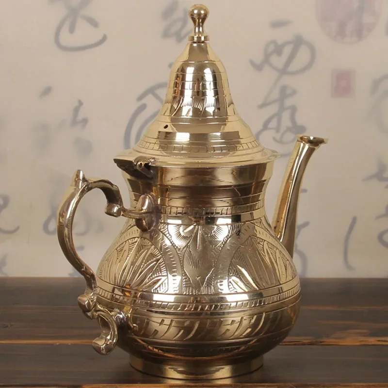 

Чайный чайник Tieguanyin Puerh Jasmine Longjing, чайник для зеленого чая, чайники, античный китайский медный чайник из полиуретана, чайник для воды