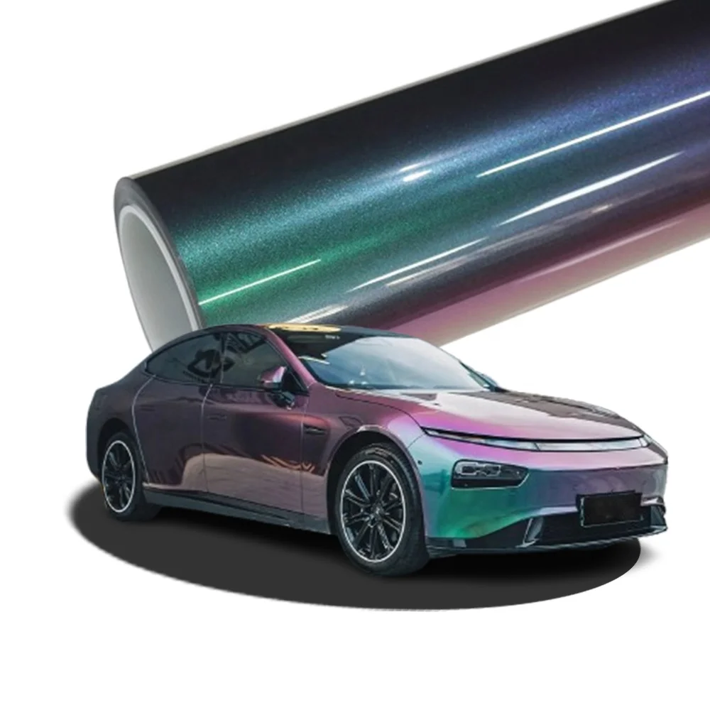 

High Quality PET Self-Adhesive Satin Full Body Wrap Vinyl Roll Sticker Film Wholesale Car Color Change Self-Healing Stickers