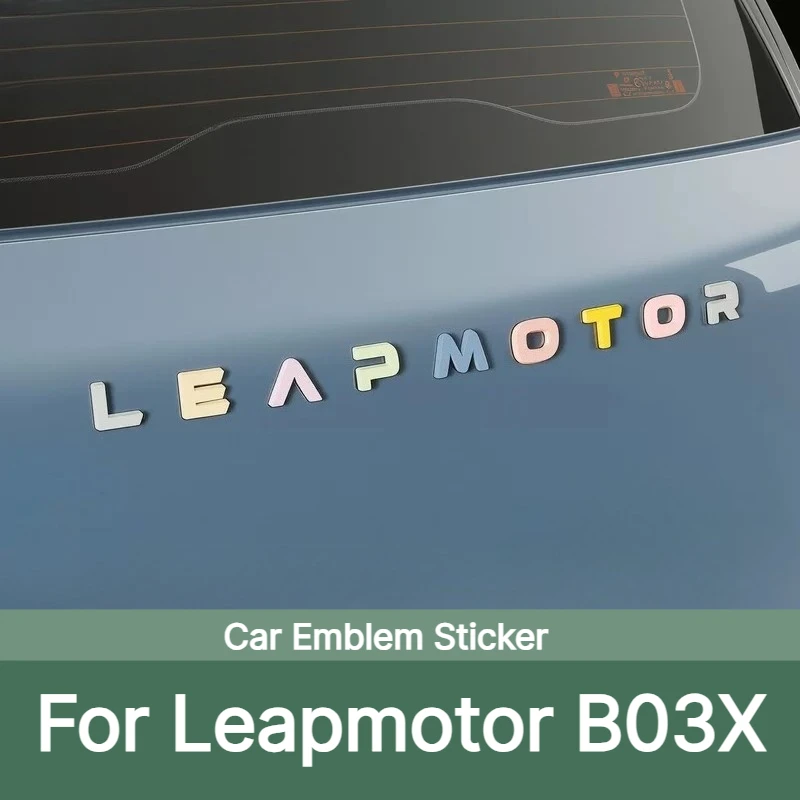For Leapmotor B03X A10 2026 2027 Rear Emblem Sticker Blackout Decor Letter Color Change Decal