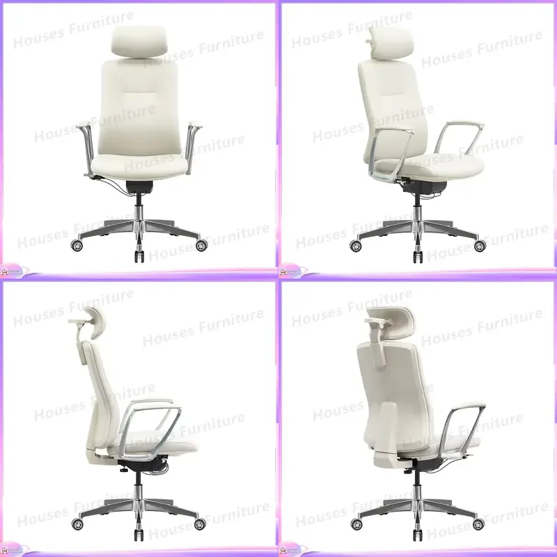 Modern Ergonomic Office Chair Adjustable Reclining Swivel Executive Computer Desk Seat Breathable Mesh Back Aluminum Armrest