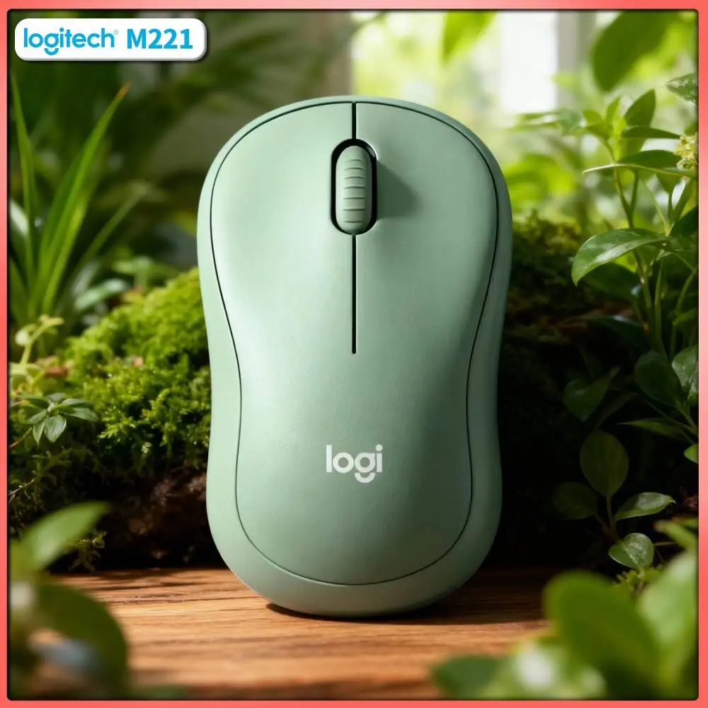 Logitech M221 Silent Wireless Mouse - 2.4GHz Solid Signal, Fine Tracking, Soft Taps, Office Home Library Jobs