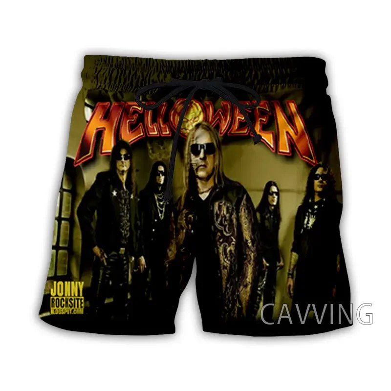 ファッション女性/男性の 3D 印刷ハロウィンバンド夏のビーチショーツストリートウェア男性速乾性 Vtion カジュアルショーツ