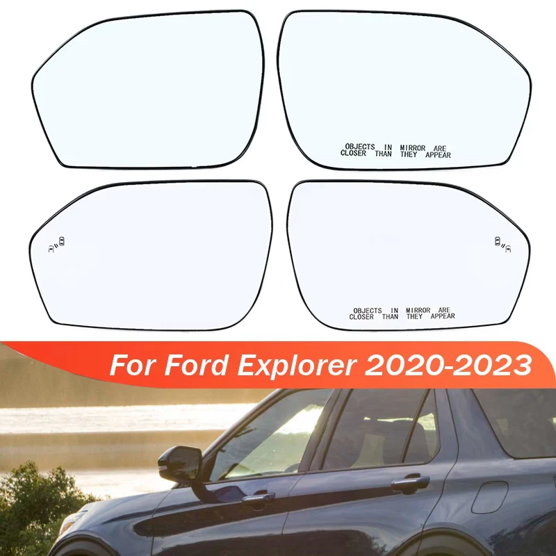 

Для Ford Explorer 2020 2021 2022 2023, стеклянная линза бокового зеркала заднего вида с подогревом и слепой пятном Z17K7070 LB5Z17K707E