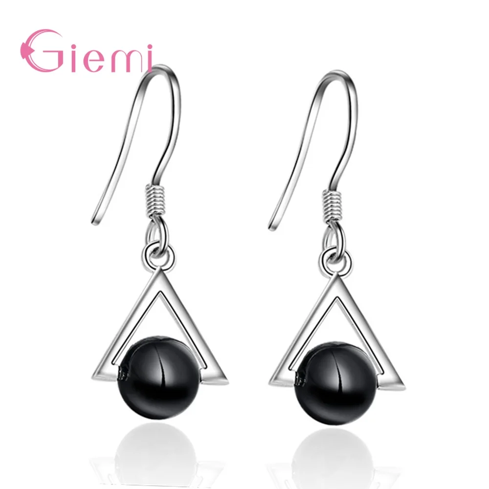 925 Sterling Silver Pendant Necklace For Decoration Classic Style Triangle Shape Best Gift For Women Party Wholesale - Image 3