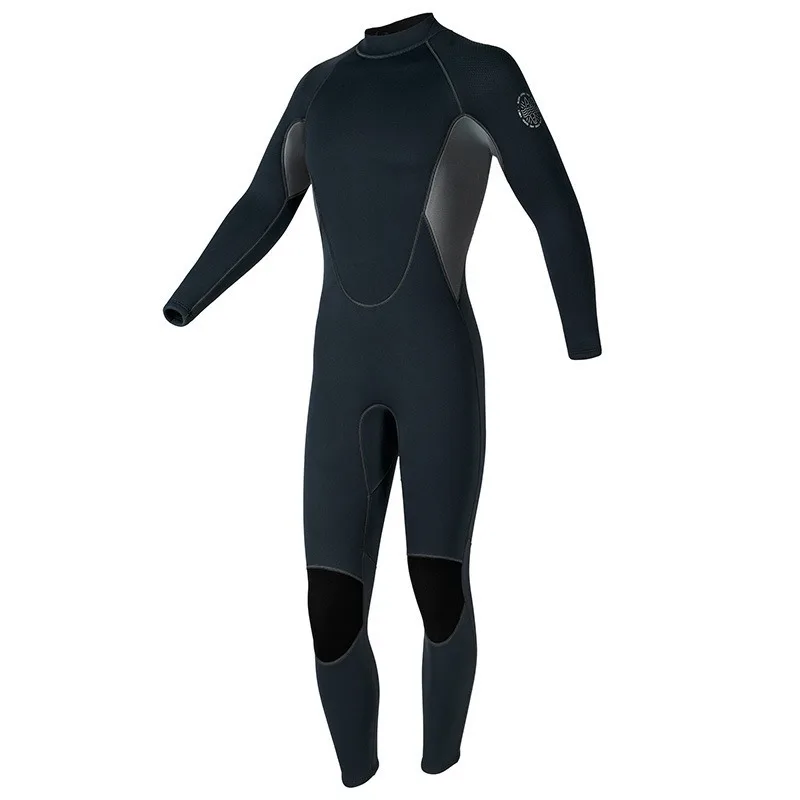 3MM Men's Rear Zipper One-piece Wetsuit Cold-proof and Warm Surf Suit Free Diving Tight Body Cold-resistant Wet Type