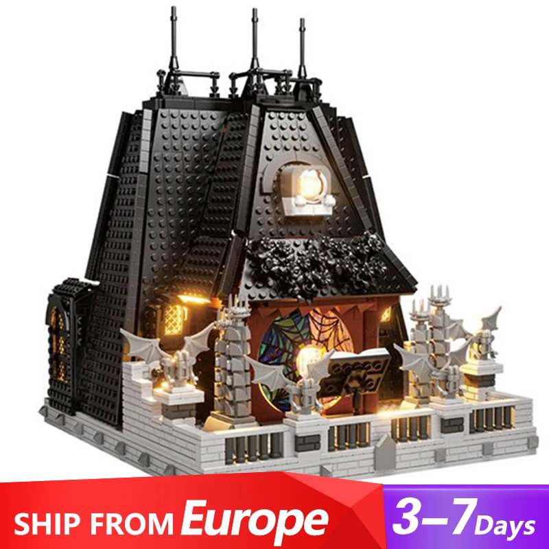 

Movie Modular Buildings MOC 33214 Wednesday Adams House Model 2419PCS Building Blocks Brick Puzzle Toys for Kids Children Gift