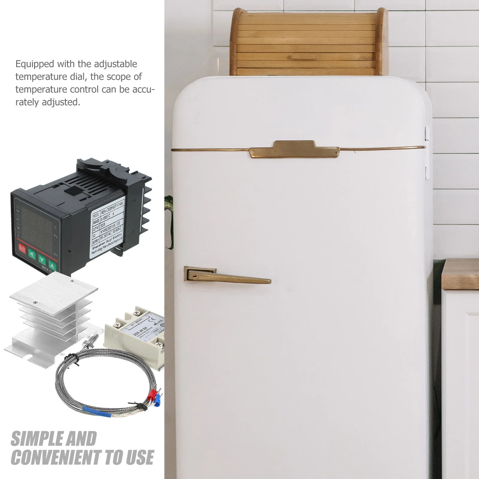 

4pcs - Digital Thermostat Temperature Controller Ssr Output K Type Thermocouple Sensor Instrument Meter