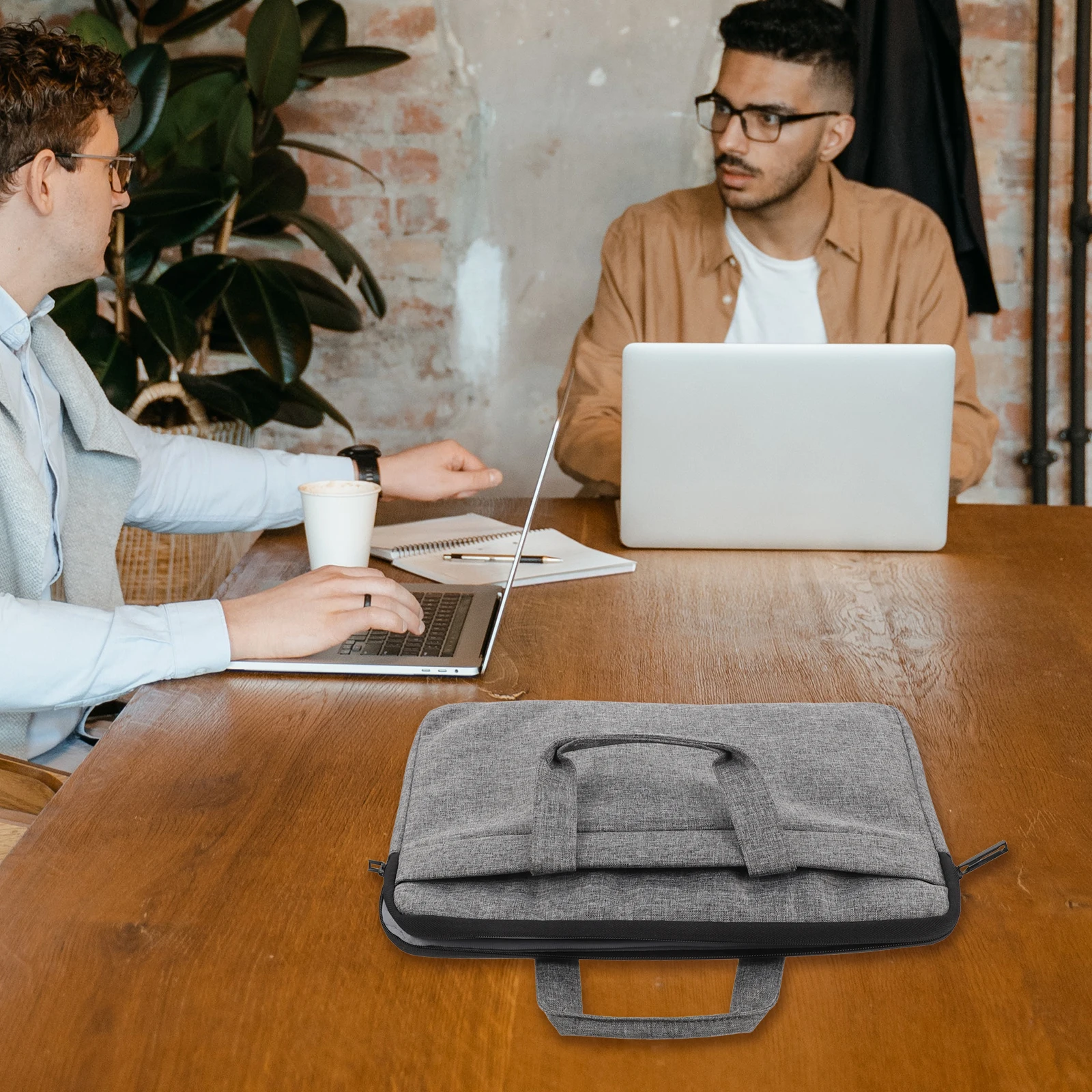

Laptop Sleeve 14 Inch Shockproof Portable Case for Notebook Pouch with Handle Lightweight Computer Carrying Bag