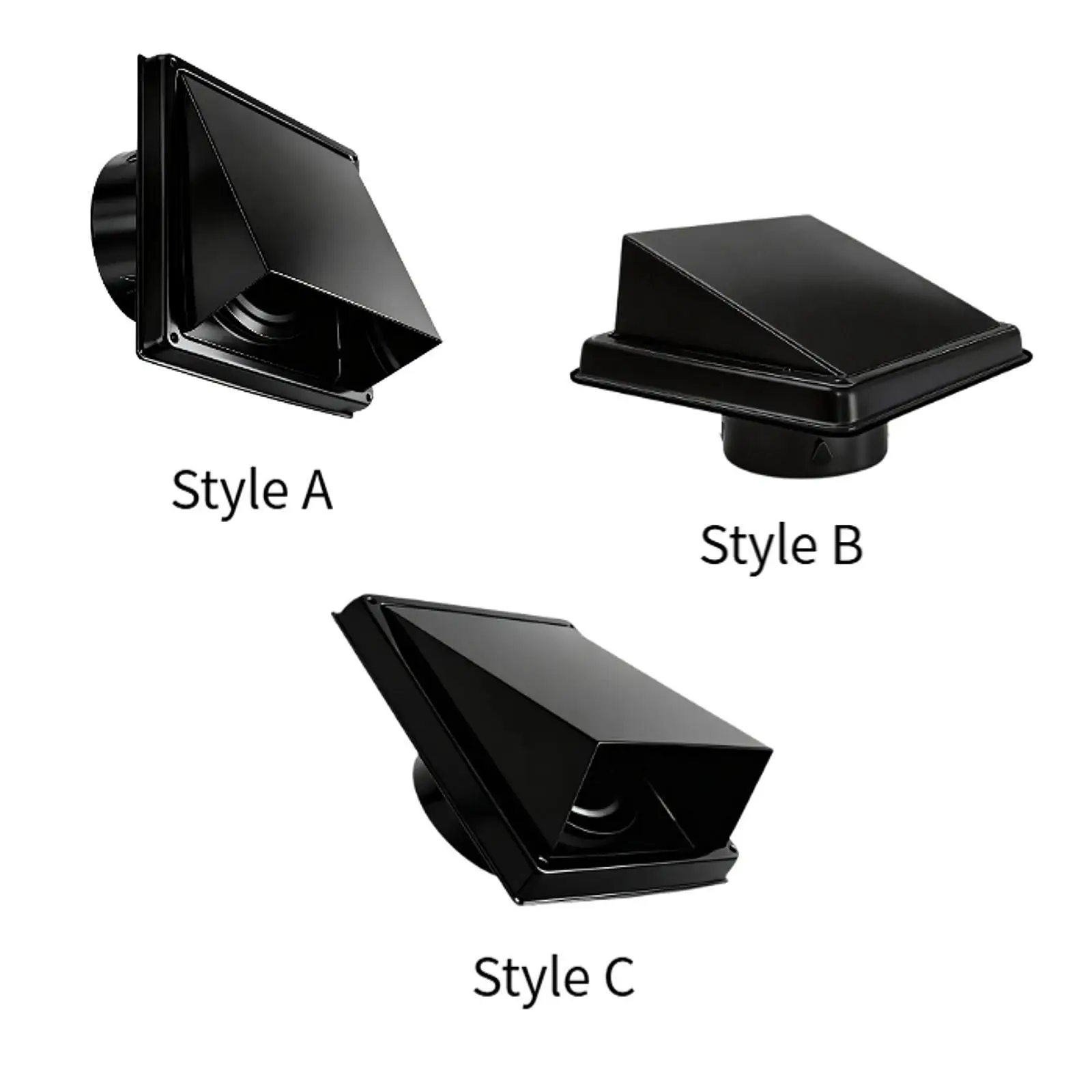 

Outdoor Dryer Vent Cover Exhaust Fan Cover Exterior Ventilation Wall Vent Hood External Cap, for Kitchen Home Outside Laundry