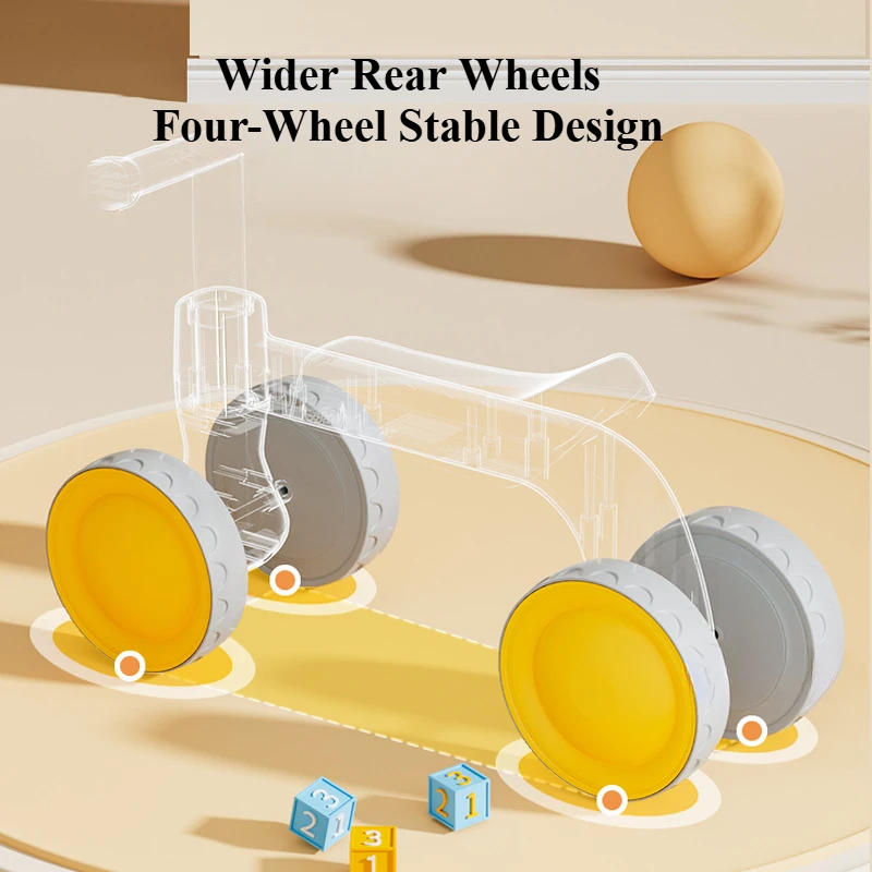 아기 밸런스 자전거 4륜 보행기 페달 없는 유아용 야외 라이드온 장난감 1-3세 어린이 생일 선물