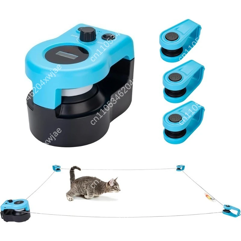 

Automatic Interactive Cat Toy with Feather Teaser Random Movement USB Rechargeable for Indoor Kitten Exercise