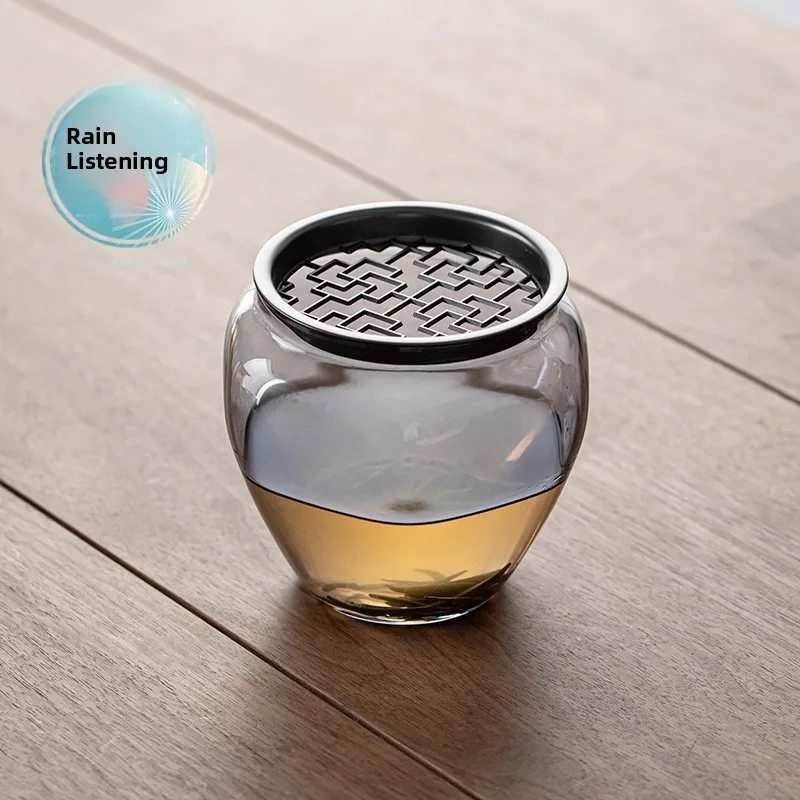 Glass Tea Wastebask…