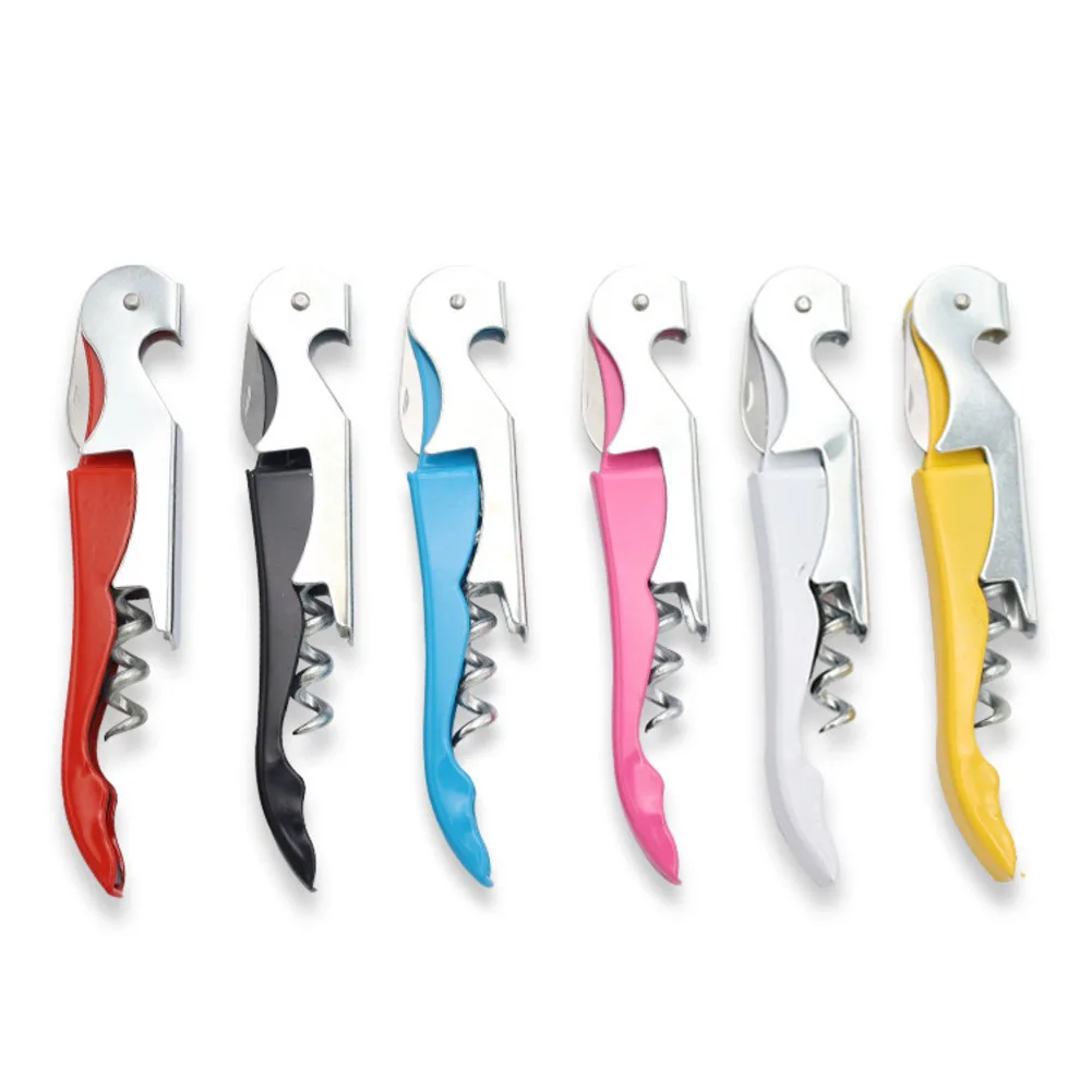 40PCS Stainless Steel Seahorse Bottle Opener Buckle Wave Knife Red Wine Bottle Opener Multi-function Portable Kitchen Tools