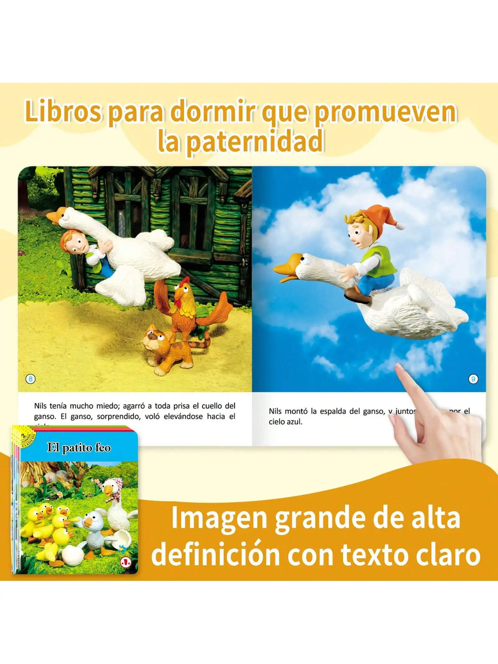 10PCS Spanish Children Storybooks Set for 3-8 Years Old Colorful Cartoon Picture Book Reading Enlightenment Educational Gift