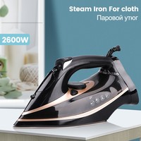 2600W Steam Iron For Clothes With Non-Stick Soleplate Clothes Iron With Adjustable Thermostat Control