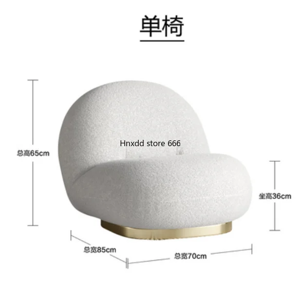 

ZqSimple изогнутый тканевый диван из овечьей шерсти, итальянский диван для большой и маленькой квартиры, гостиной