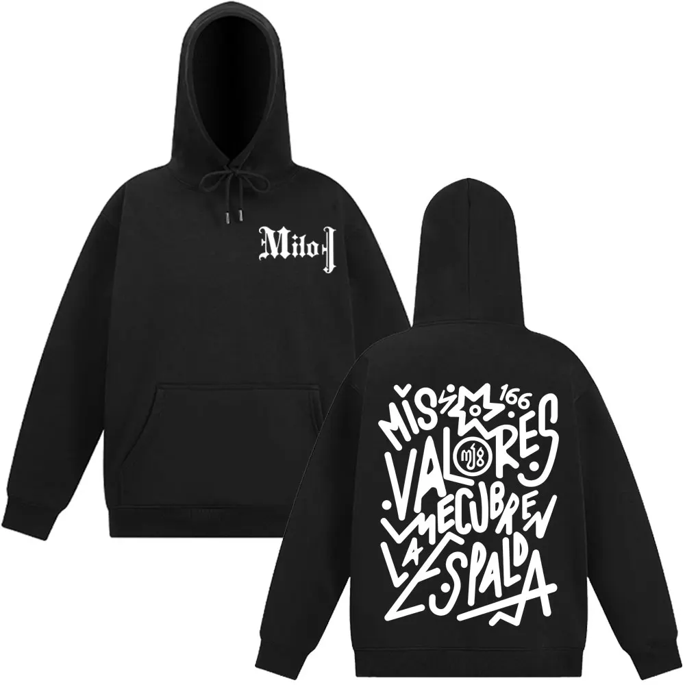 Rapper Milo J Mode Grafik Hoodie Männer Frauen Vintage Pullover Lose Lässige Übergroße Gothic Punk Hochwertige Sweatshirts