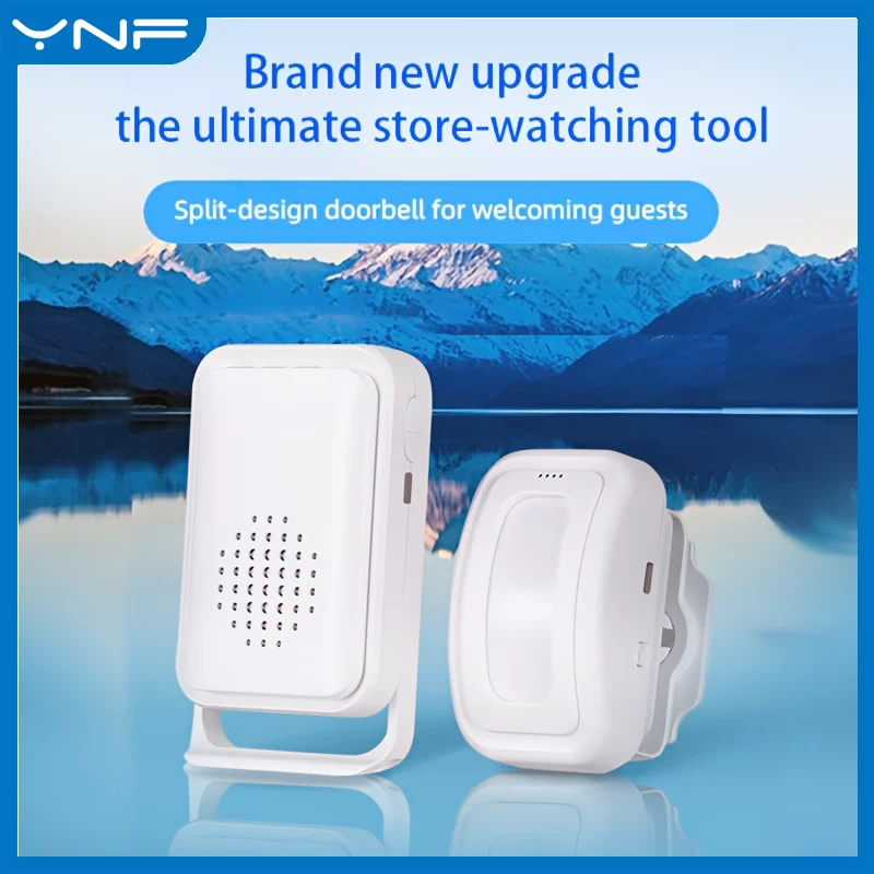Split Induction Doorbell Intelligent Welcome Wireless Door Bell PIR Sensor 36 Chime Ringtone Distinction Prompt Alarm Sensor