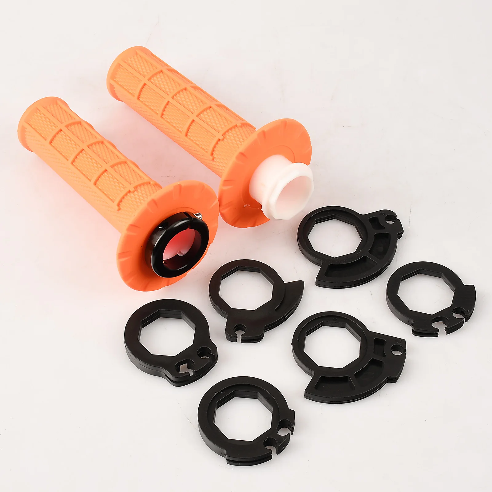 Für Yamaha Honda Kawasaki Suzuki KTM Motorradgriffe 7/8" 22mm Handgriff mit Snap-on Dirt Bike Motorradlenker