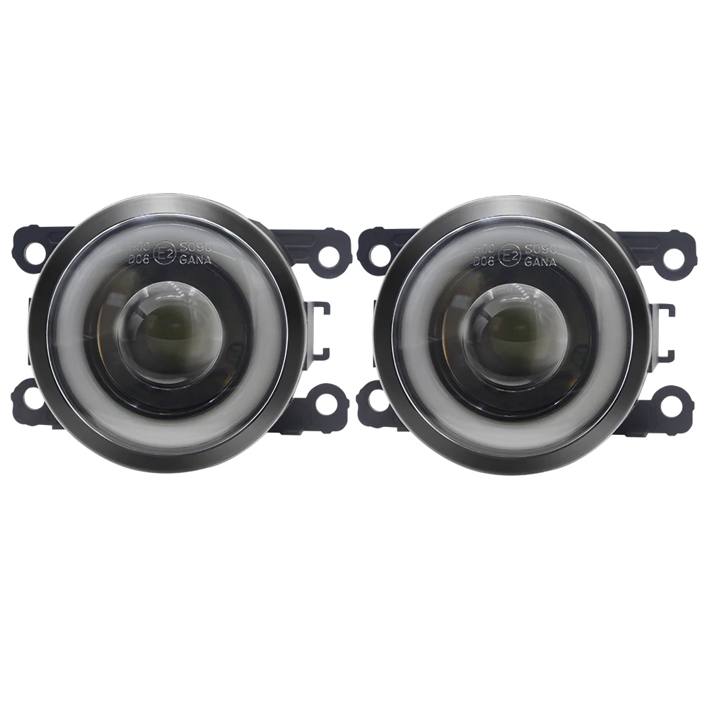 2 Pieces Angel Eye Fog Light DRL For Opel Astra G H 1998-2010 30W Car LED Lens COB Fog Daytime Running Lamp H11 Accessories