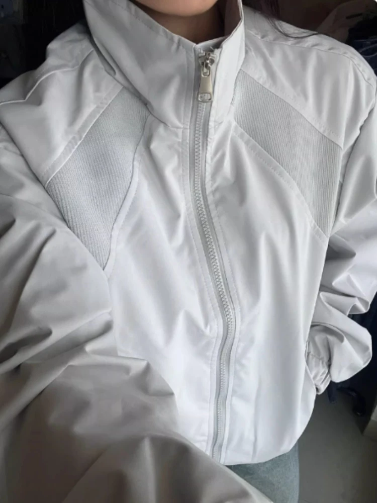 

American Sle Baseball Jaet Cotton Outerwear Winter Anti-Wind Waterproof Fce Lined Zipper Closure Long Sve Coat