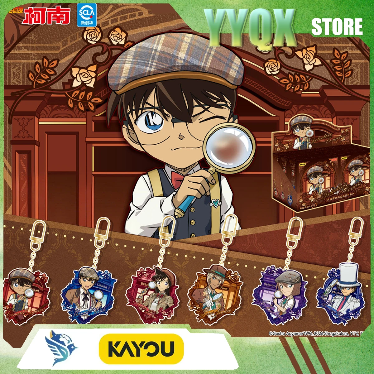 

KAYOU 2026 New Detective Conan Metal Pendant Ornament Toy Collection Gift Surprise Anime Movie Toy Collectibles Cartoon Like