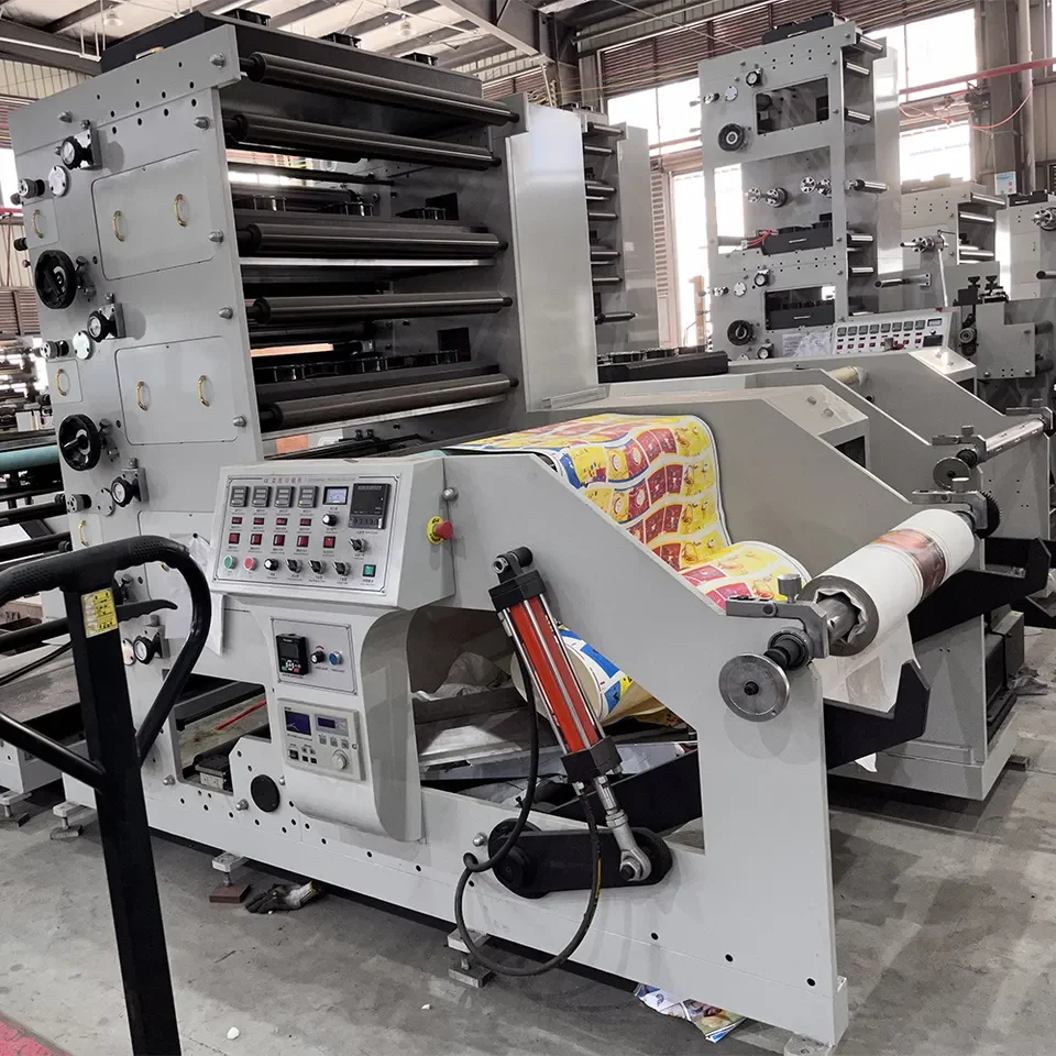 Flexo Printing Machine Semi-automatic Economic Type Flexographic Press for Packaging Bag and Non Woven Fabric Printing