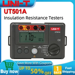 UNI-T UT501A Insulation Resistance Testers 1000V Digital Milliohm Meter 5GΩ Ohm Tester Auto Range