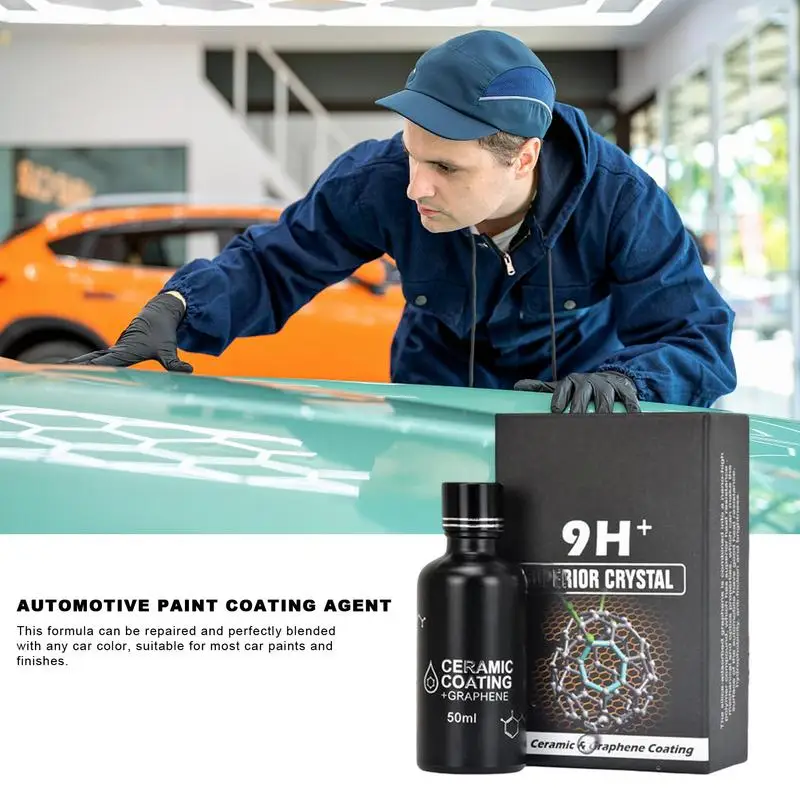 Nano Ceramic Coating for Cars protects car coating dust and bonding contaminants Waterproof Hydrophobic Anti-scratch Polish Kit