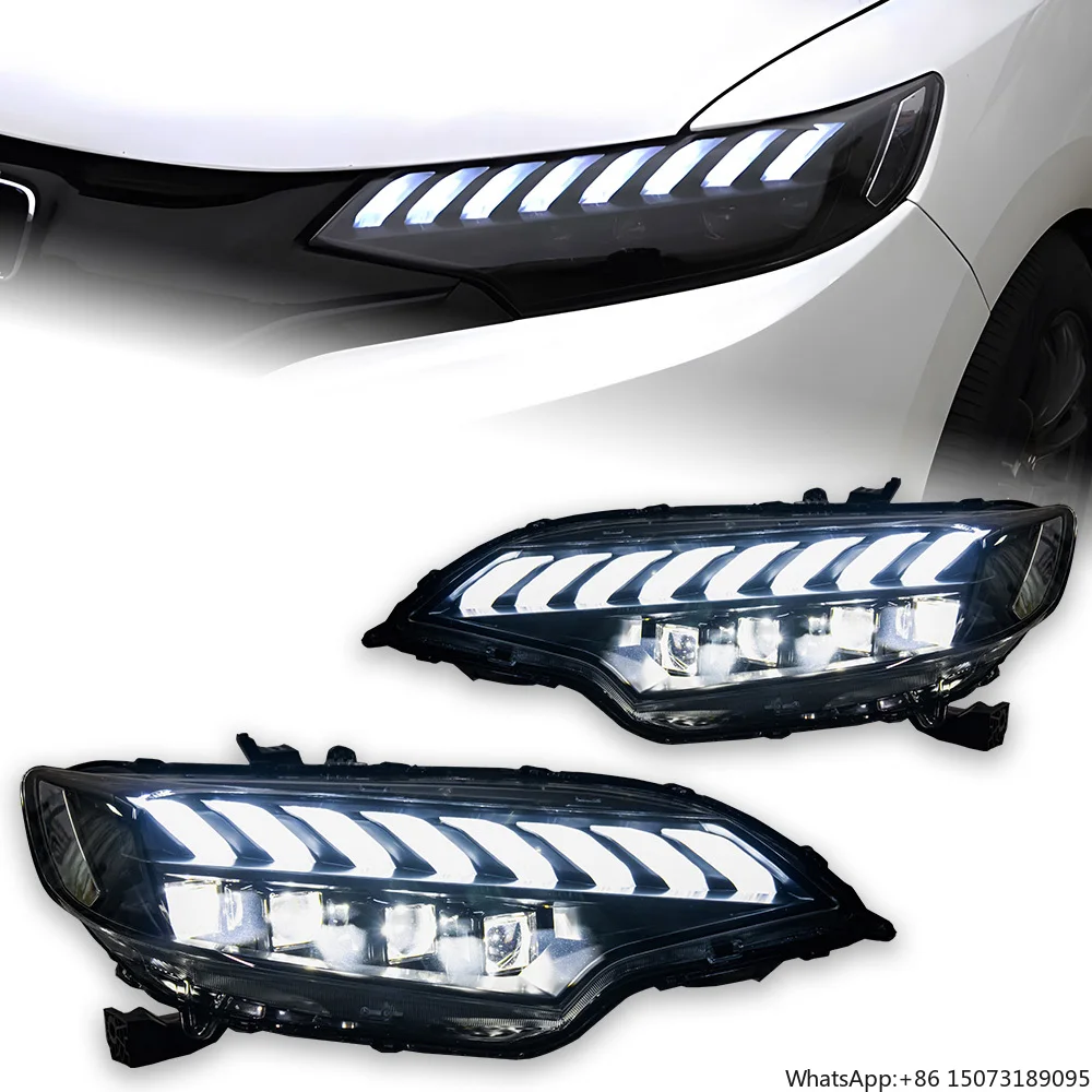 

Car Headlights for Fit LED Headlight Projector Lens 2014-2020 Dynamic Signal Head Lamp Drl Automotive Accessories