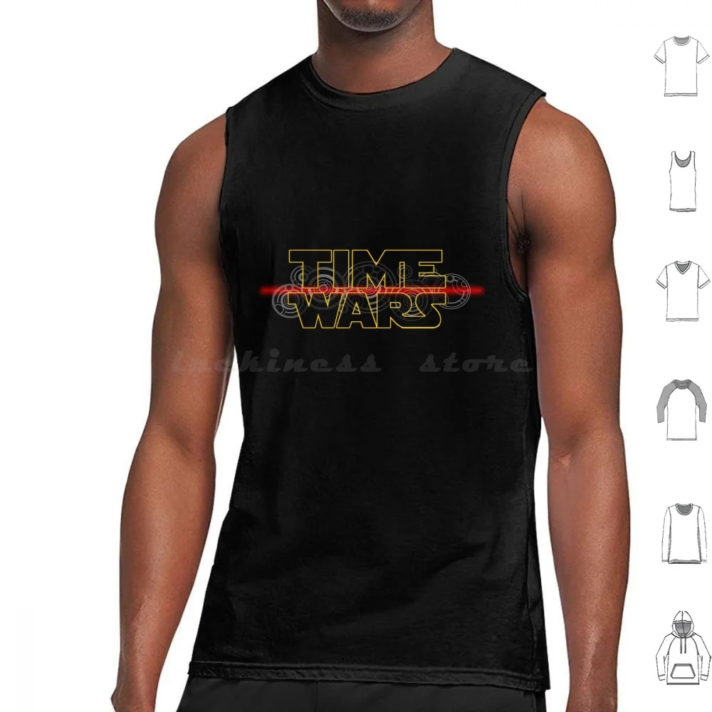 Time Wars Tank Tops Print Cotton Crossover Mashup Sci Fi