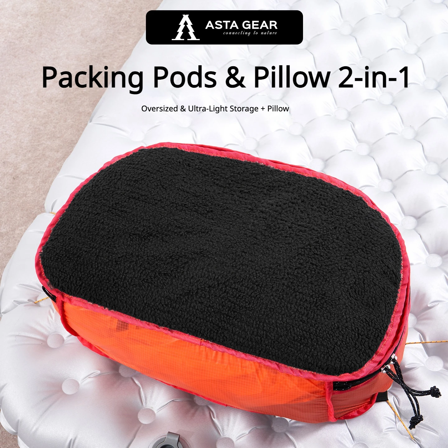 Astagear Pod Bag, leichte, wasserdichte Aufbewahrungstasche für den Außenbereich, tragbarer Kissen-Organizer zum Wandern, Camping und Reisen