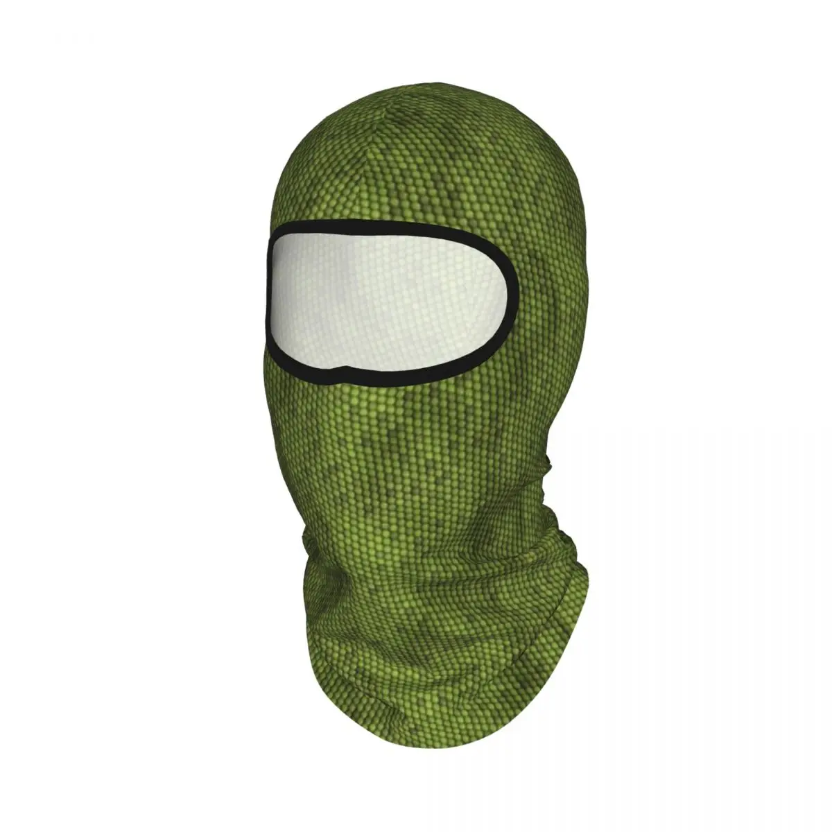 Green Lizard Skin Pattern Design Breathable Thin Balaclava Full Face Mask Sun Protection Neck Gaiter For Motorcycle Cycling