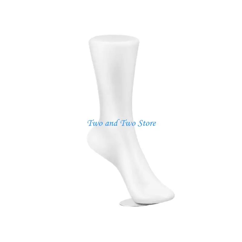 HX6F Multiuse Female Foot Display Model Realistic Mannequin Leg with Magnets Retail Store Exhibition Tool for Socks Jewelry